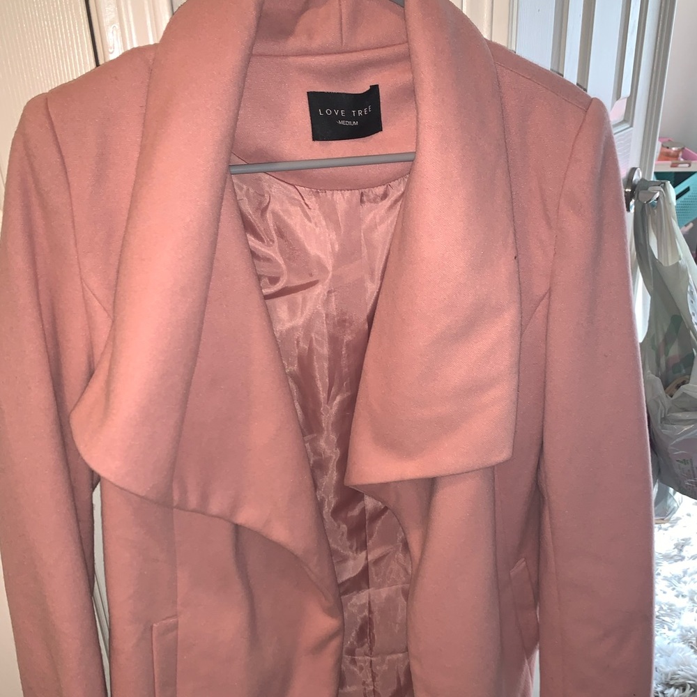 Pink pea coat